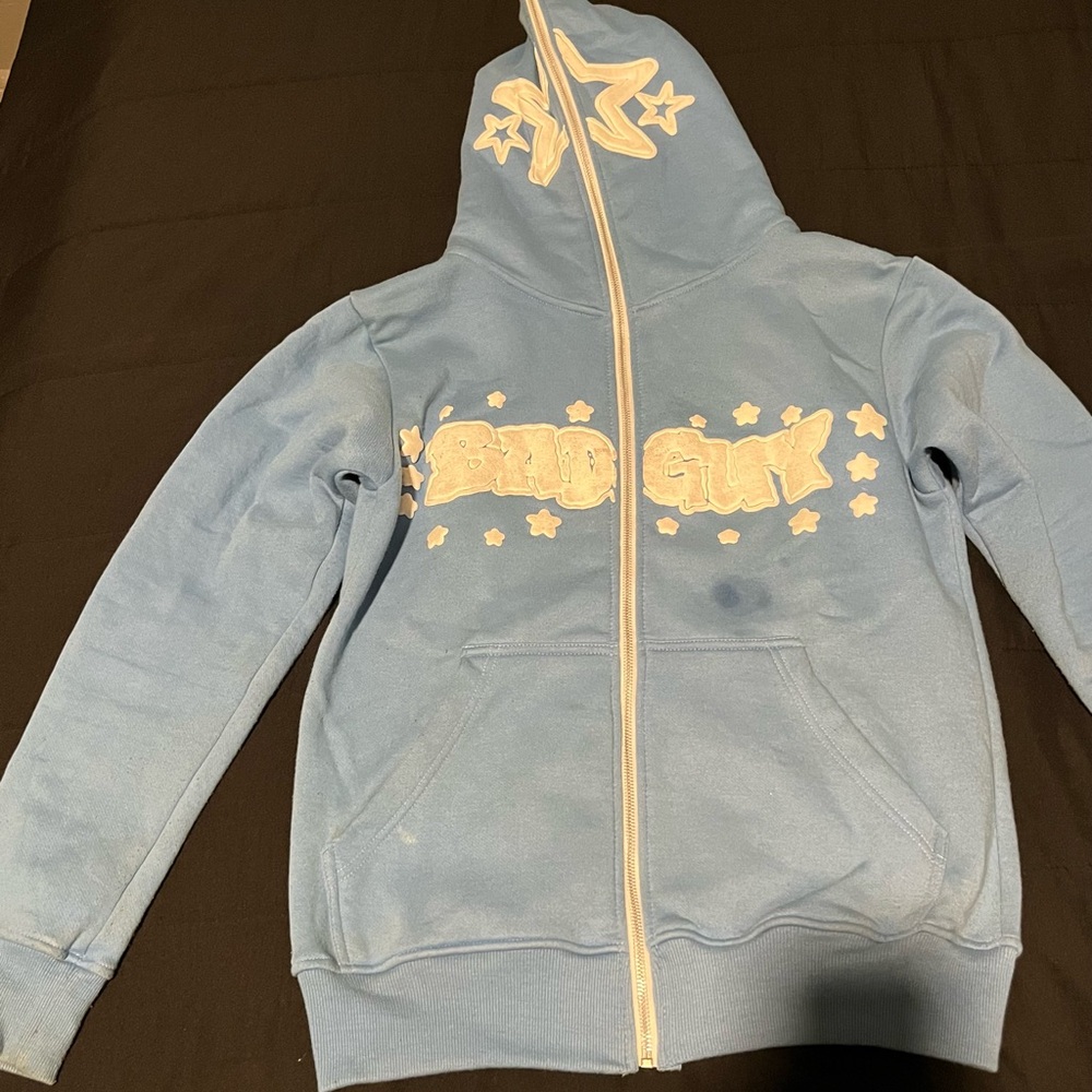 Blue Hoodie with Star Design